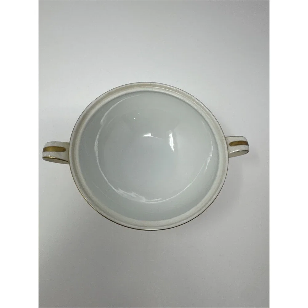 Vintage/Discontinued Noritake Diana 5522 Creamer and Sugar Bowl w/ lid gold rim